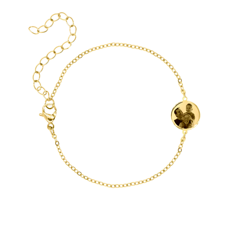 Memory Coin Bracelet Gold