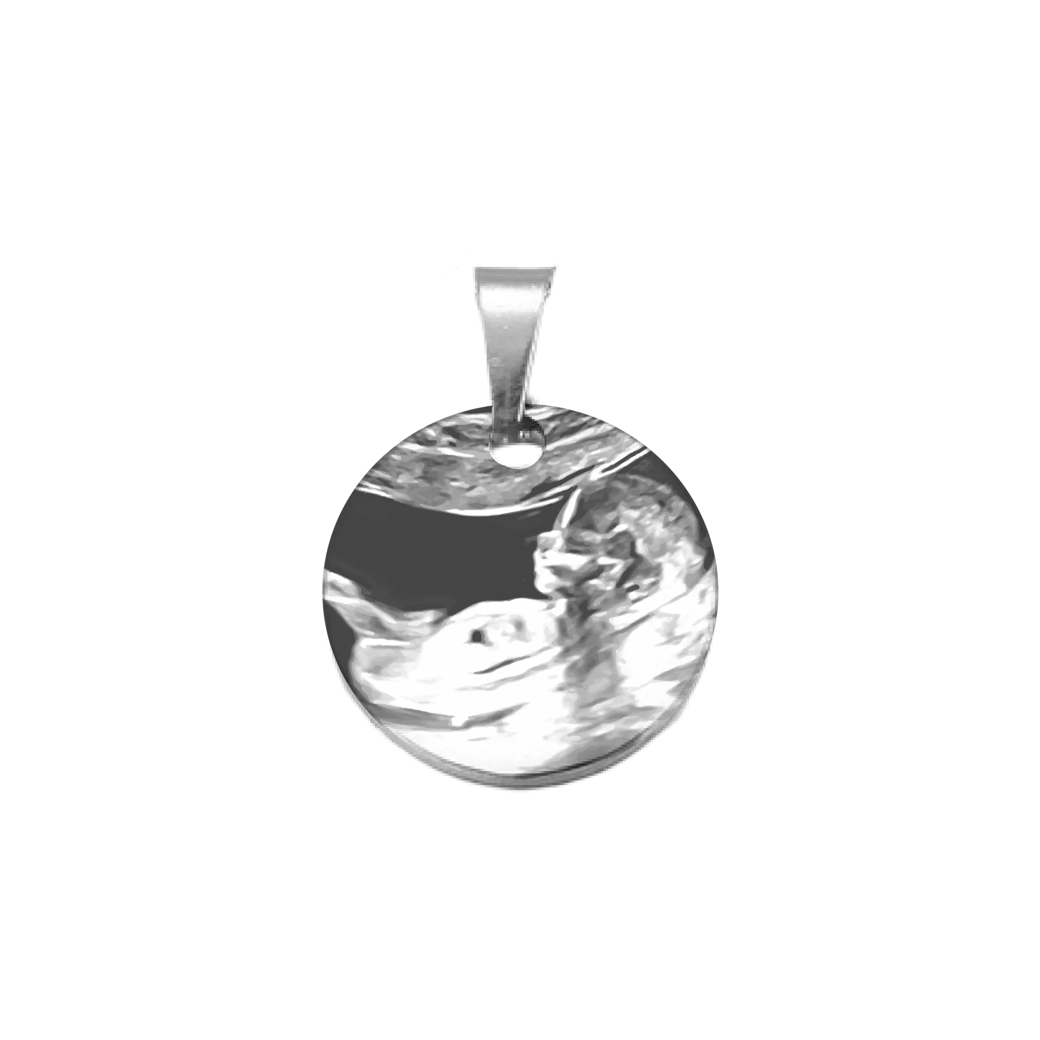 Ultrasound Pendant Silver