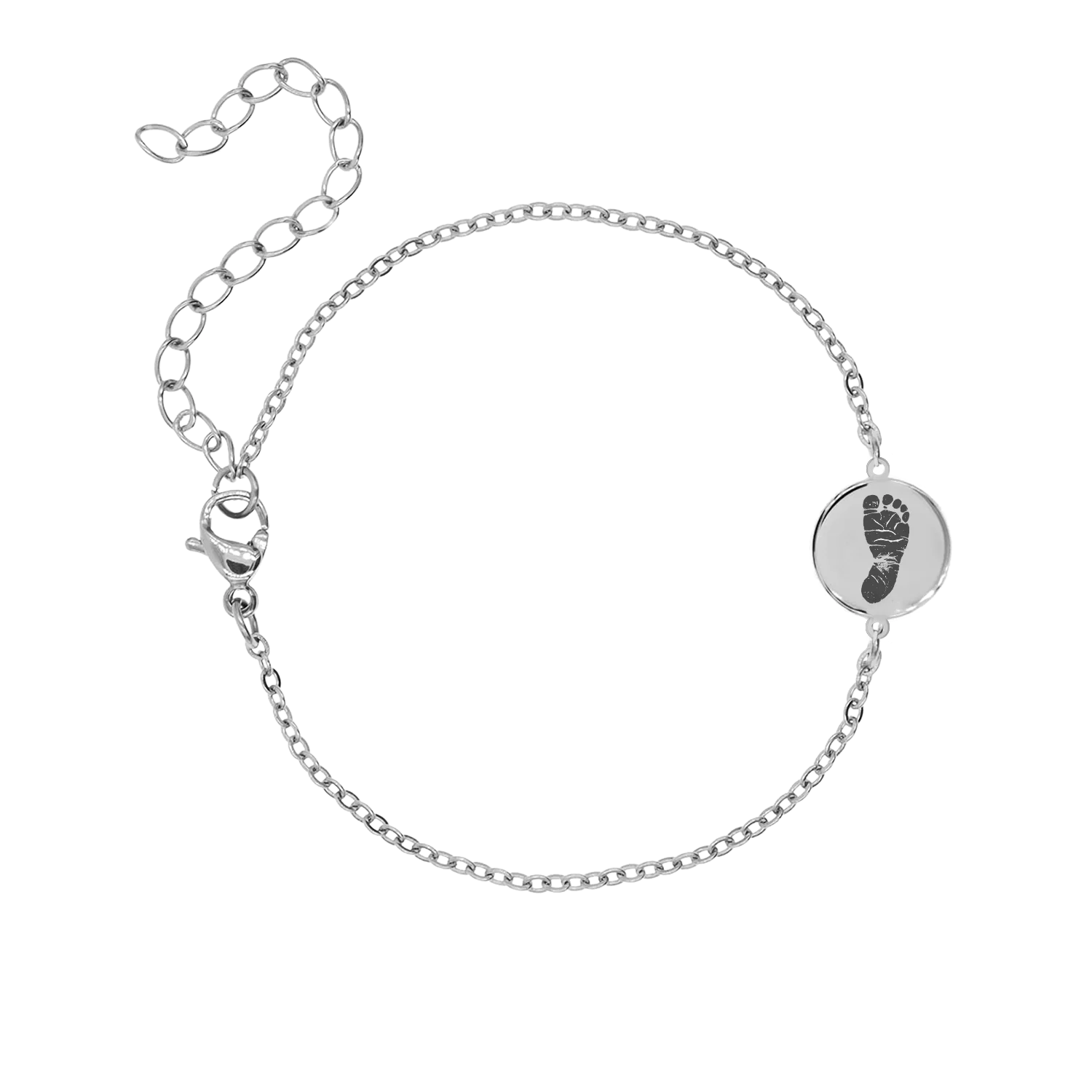 Hand/footprint Bracelet Silver