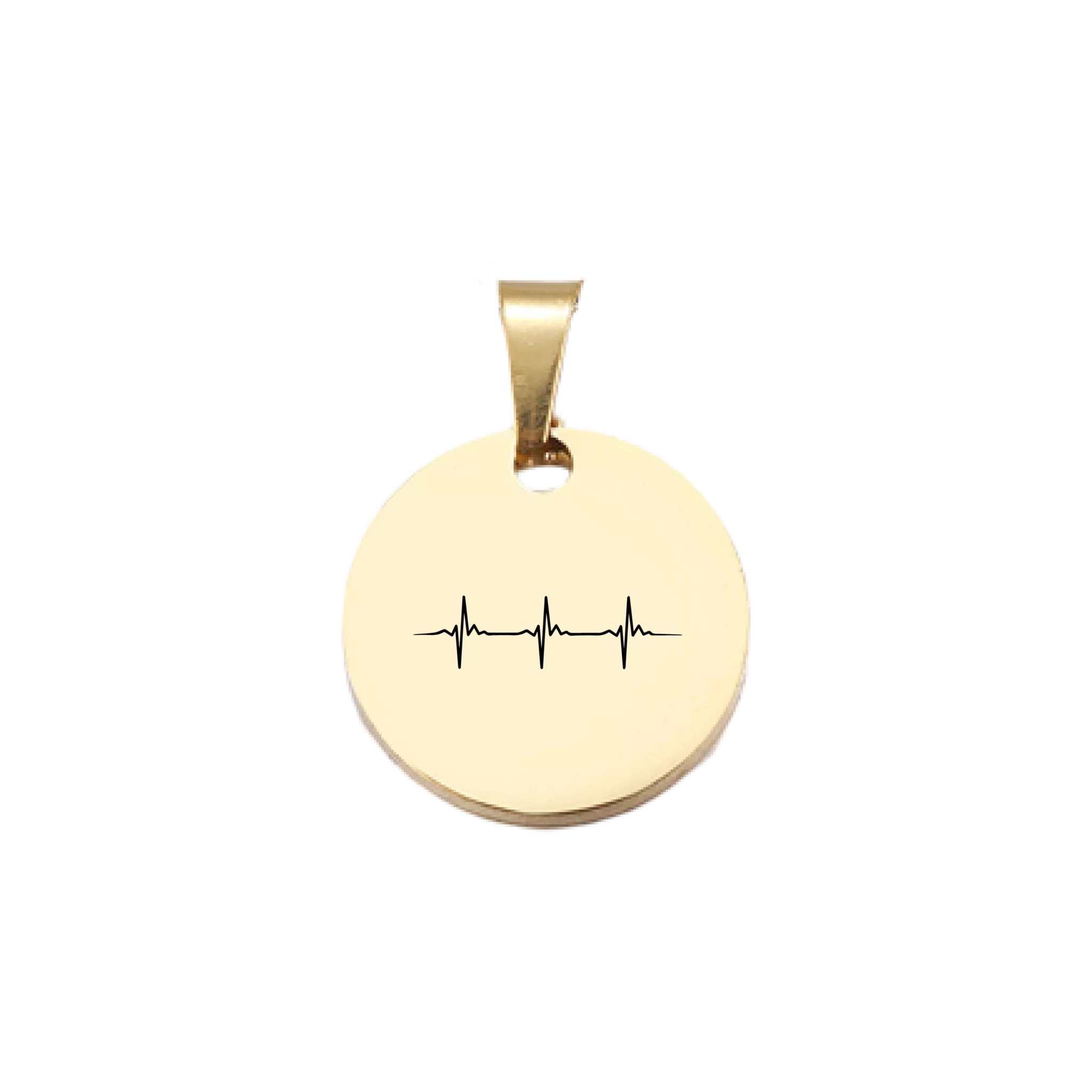 Heartbeat Pendant Gold