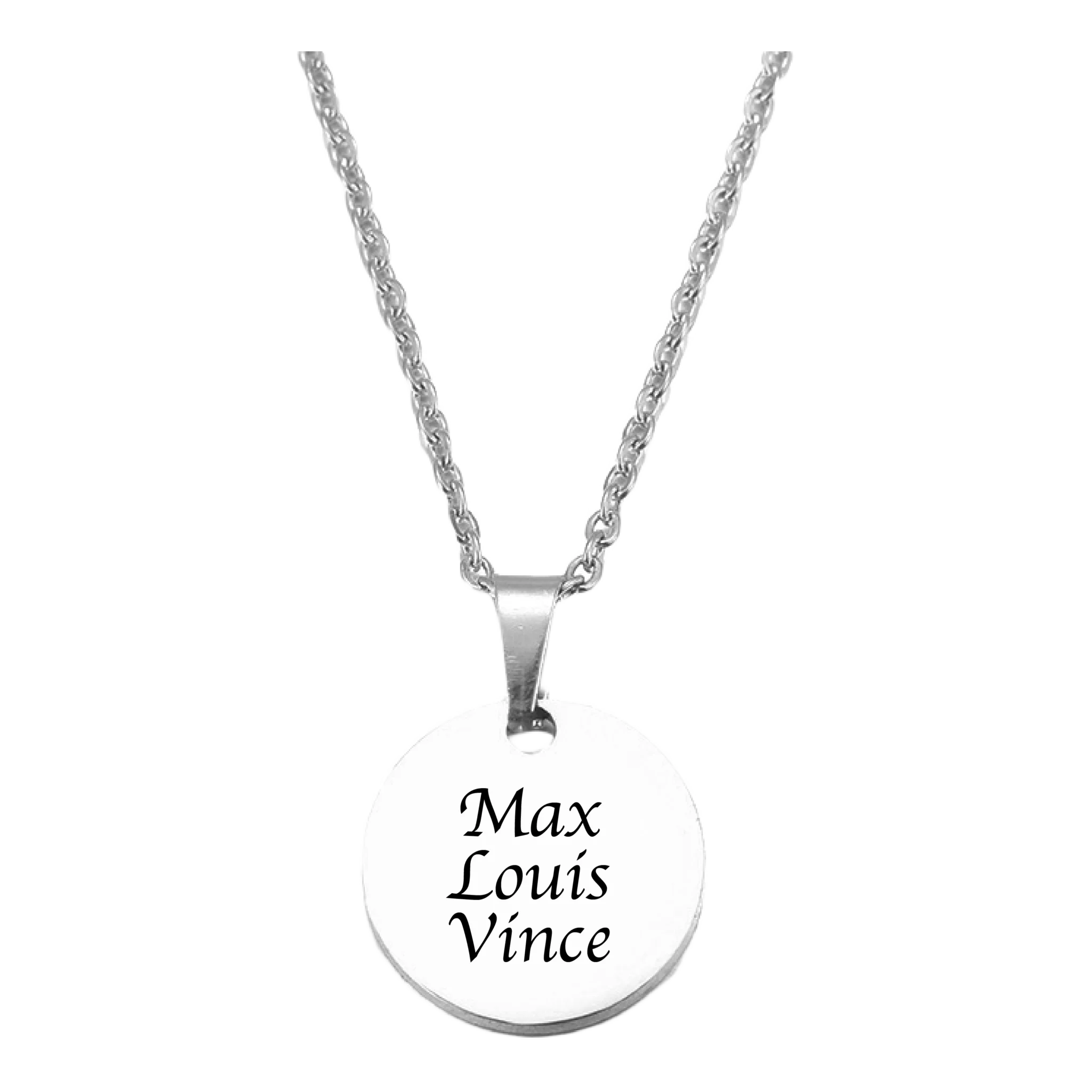 Name Necklace Silver
