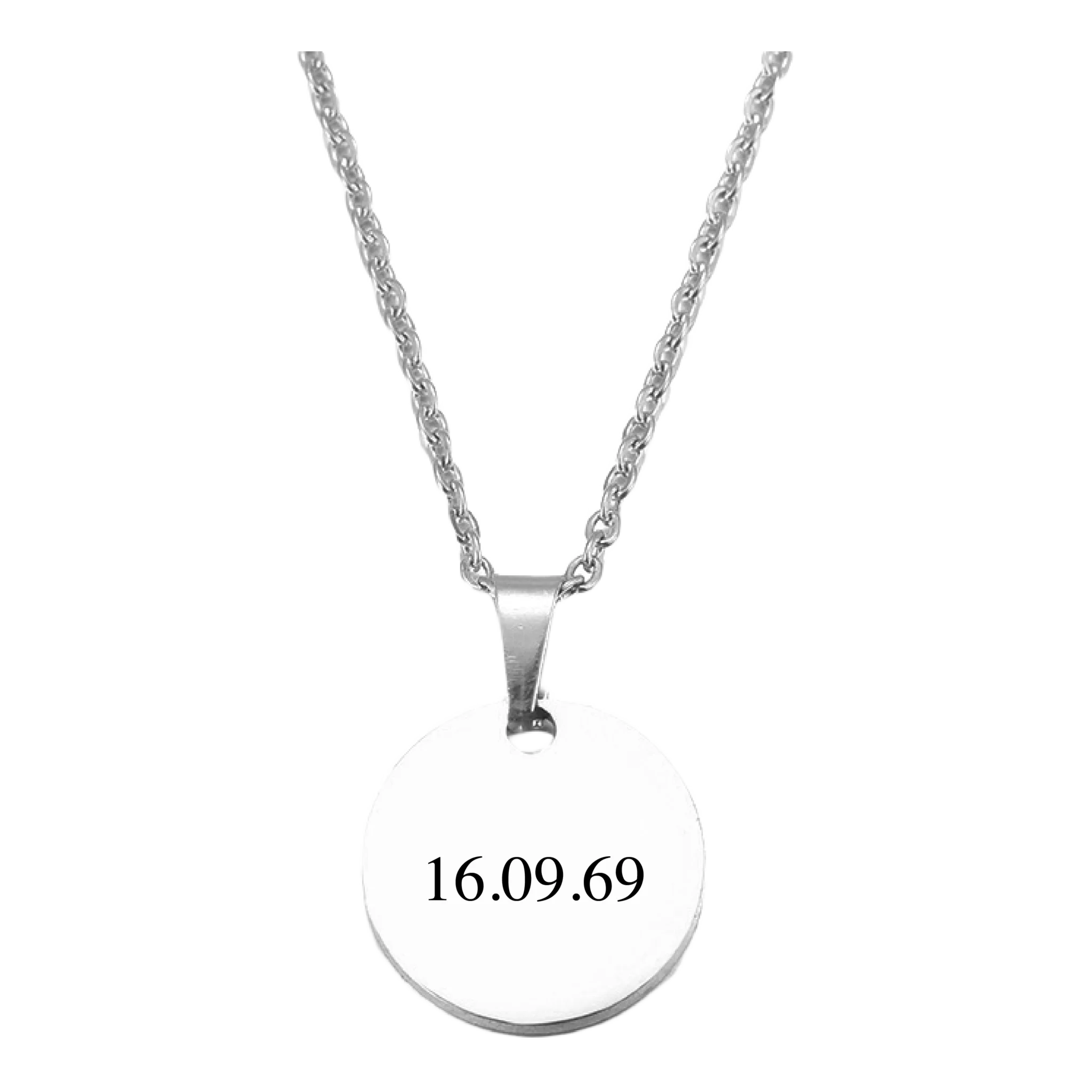 Special Date Necklace Silver