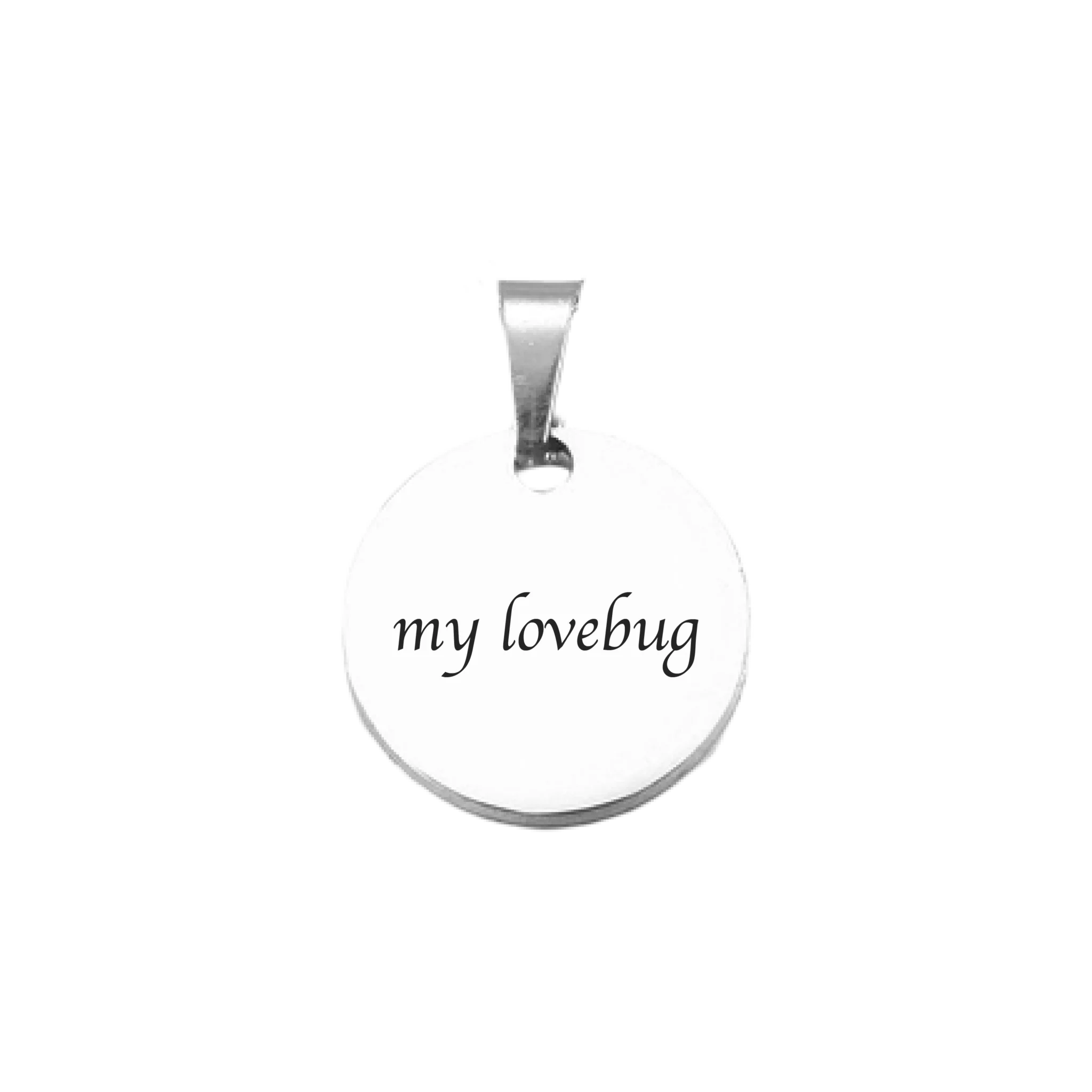 Custom Message Pendant Silver