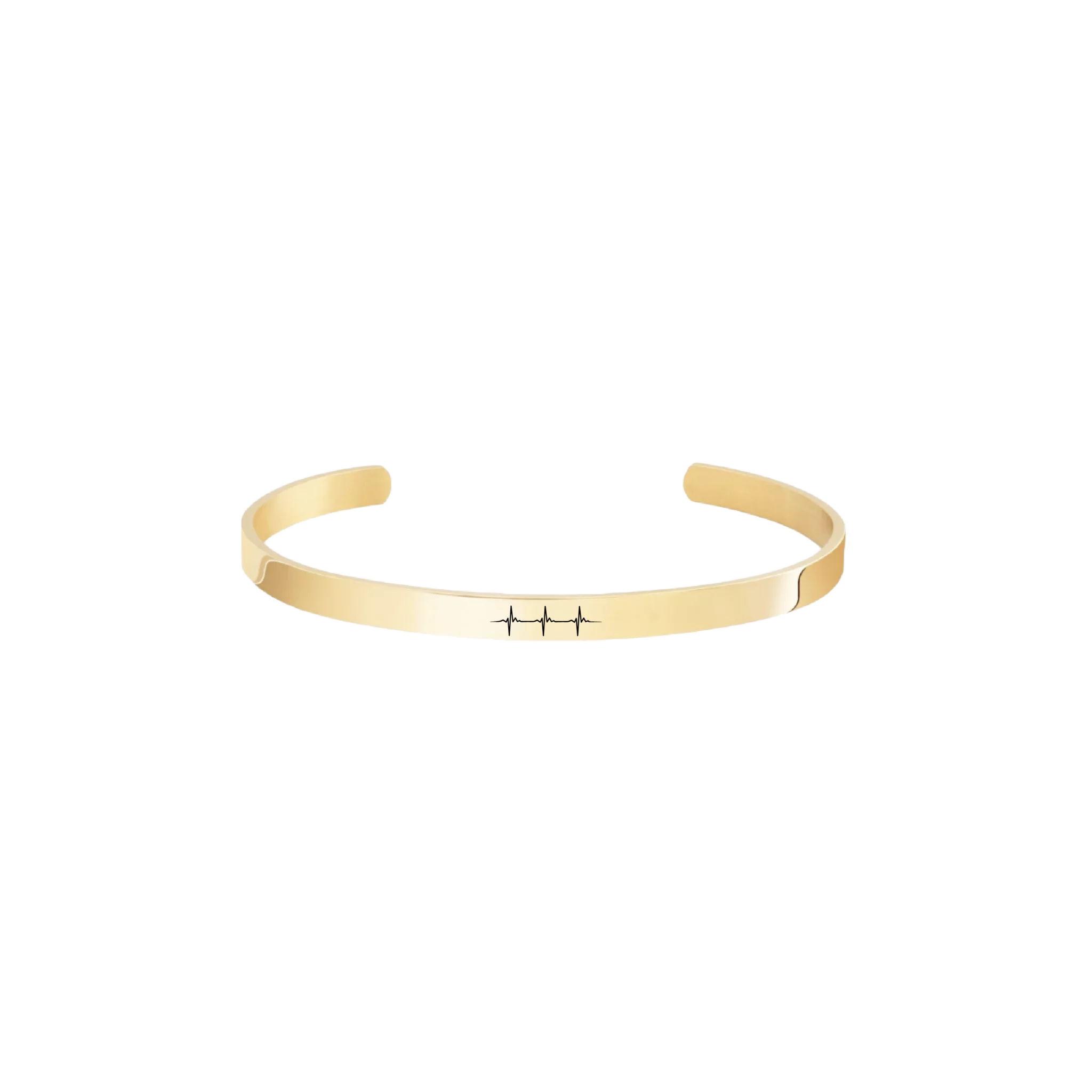 Heartbeat Bracelet Gold