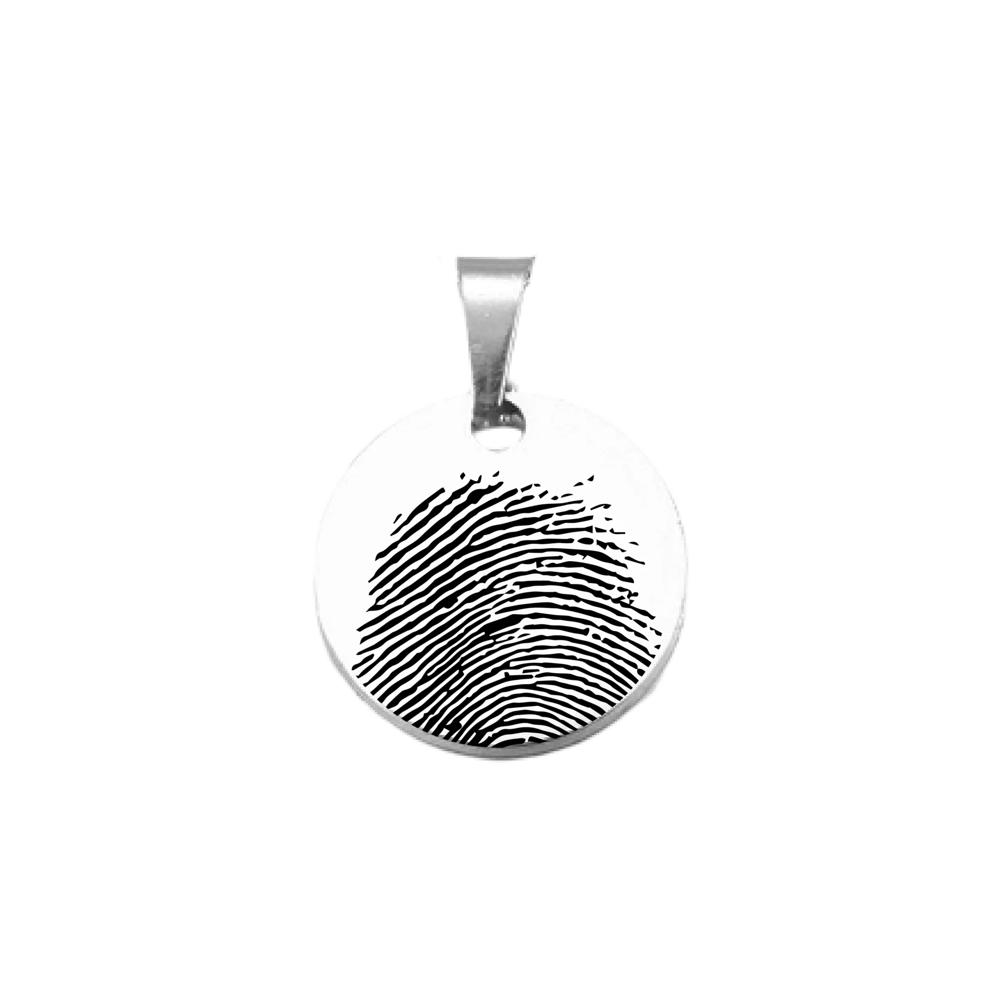 Fingerprint Pendant Silver