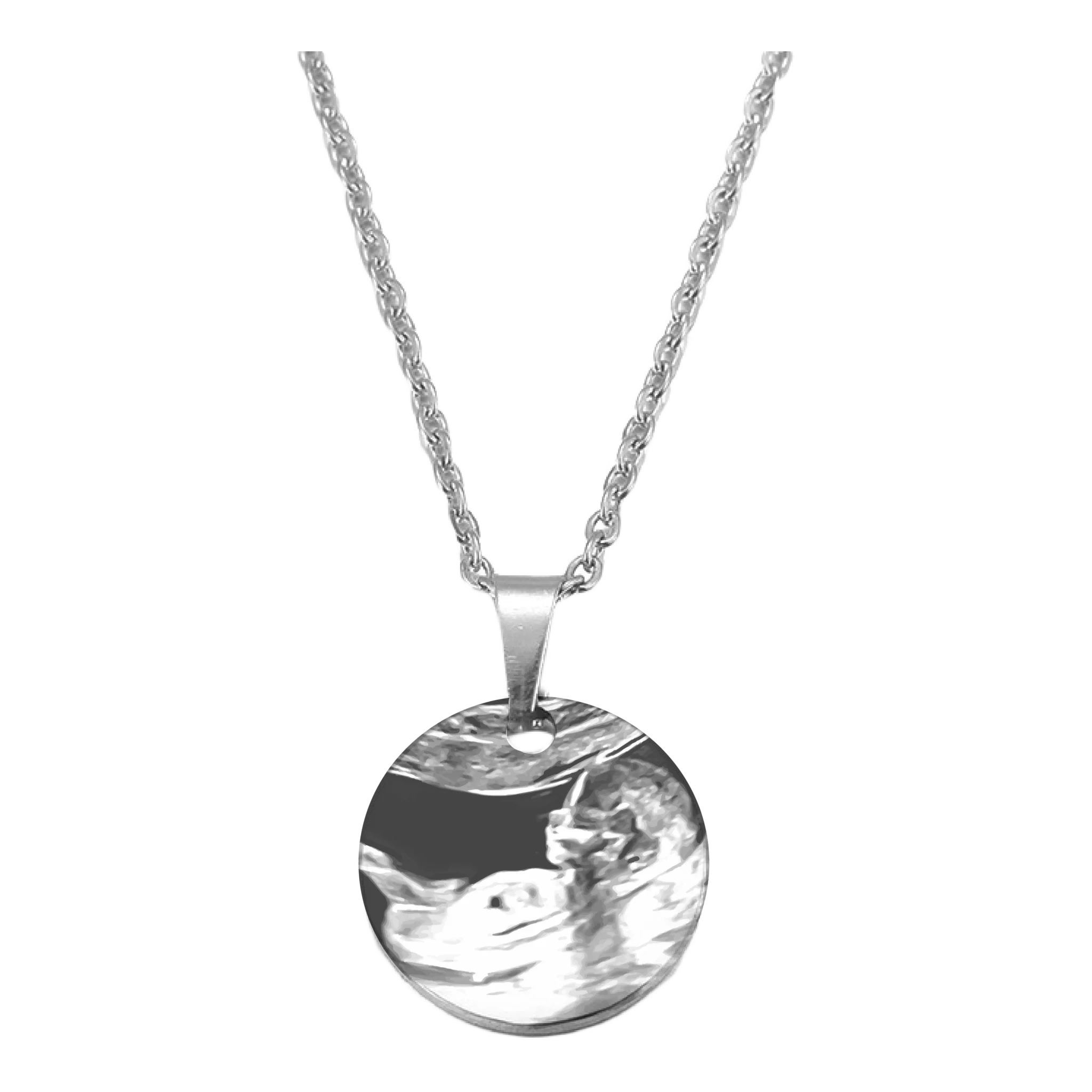 Ultrasound Necklace Silver