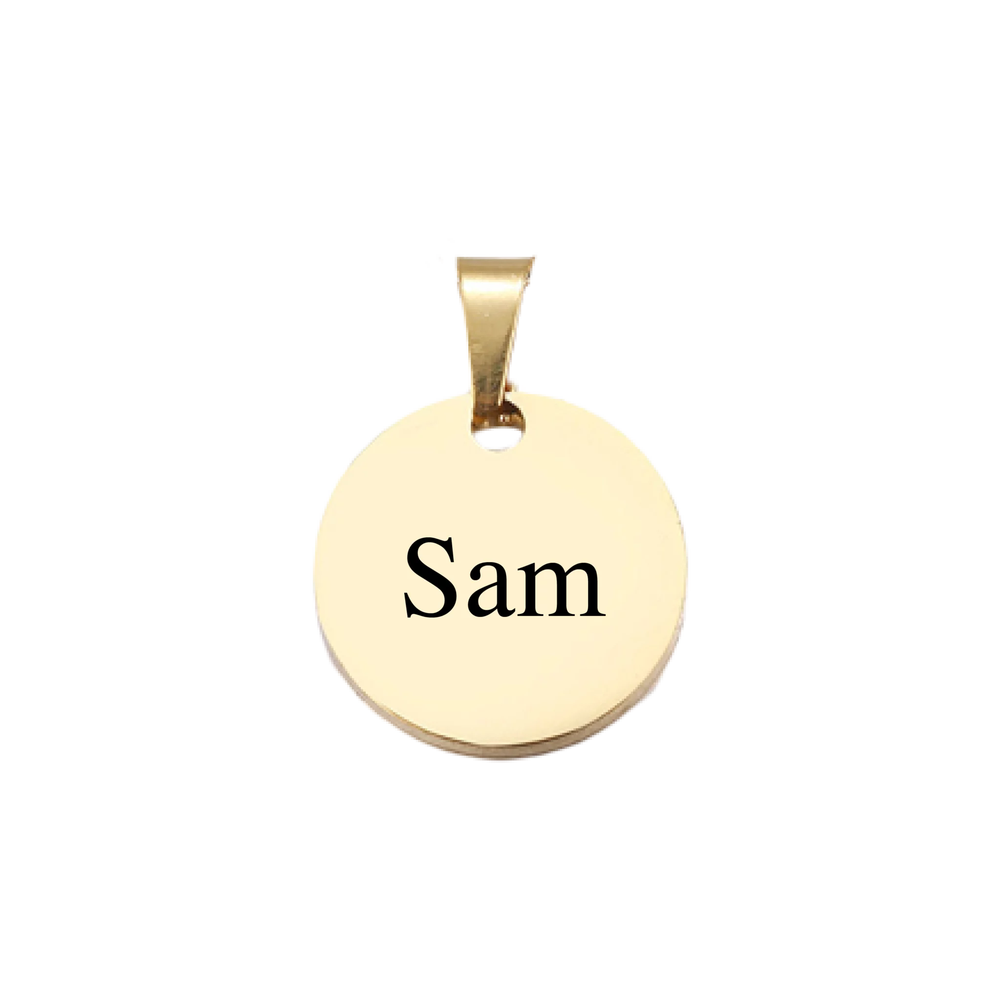 Name Pendant Gold