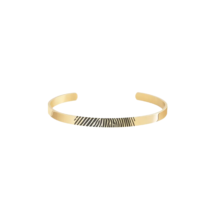 Fingerprint Bracelet Gold