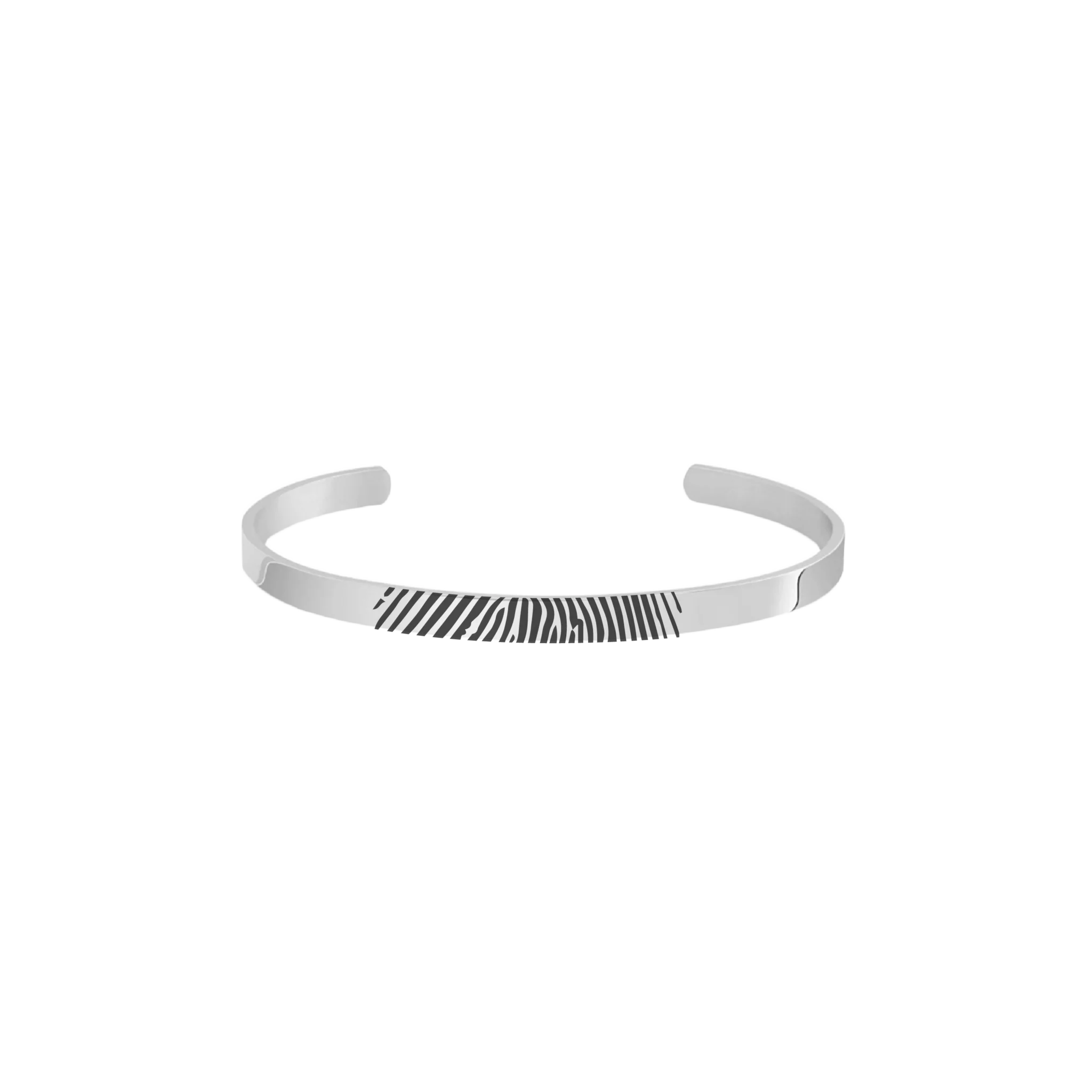 Fingerprint Bracelet Silver